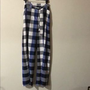 Gabrielle Union Collection - Blue Plaid Wide-Leg